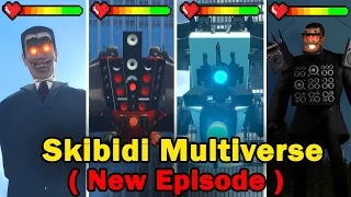 Skibidi Multiverse WITH Healthbars and ALL Boss Fights (New Episode)