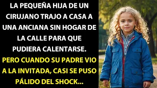 UNA NIÑA PEQUEÑA TRAJO A CASA UNA MUJER SIN HOGAR PARA MANTENERLA ABRIGADA. CUANDO SU PADRE LA VIO..