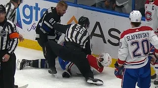 Arber Xhekaj And Erik Cernak Drop The Gloves