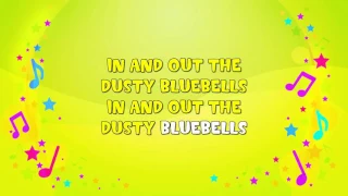 In and Out the Dusty Bluebells | Karaoke | Action Song | Nursery Rhyme | KiddieOK