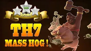 Th 7 ultimate Attacking Strategy All attacks 3 star🌟 guide Best Attack Town hall 7 Hog attack 🔥