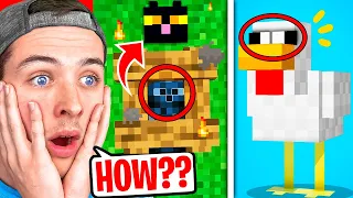 Reacting to CURSED THINGS You CAN'T UNSEE in Minecraft!