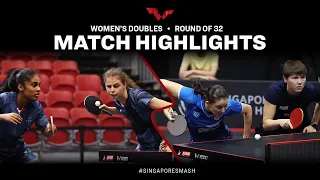 Camille Lutz/Prithika Pavade vs Nina Mittelham/Sabine Winter | WD R32 | Singapore Smash 2023