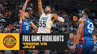 76ERS vs JAZZ | SALT LAKE CITY SUMMER LEAGUE | FULL GAME HIGHLIGHTS