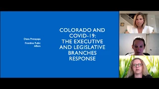 Colorado and COVID-19: The Executive and Legislative Branch Response