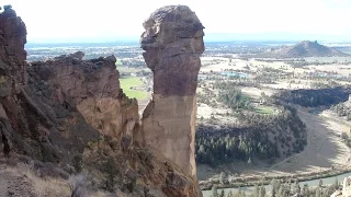 Drew Ruana redpointing Just Do It 5.14c at Smith Rock