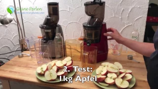 Whole Slow Juicer Test ➠ Zebra vs  Kuvings B6000 | GrünePerlen.com