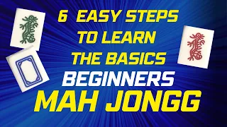 Beginners 6 simples steps How to play MAH JONGG American #mahjong #NMJL #familyfun