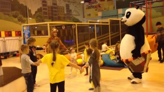Панда Кунг фу делает зарядку с детишками Веселое видео для детей/ Kung Fu Panda  Video for kids