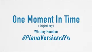 One Moment In Time ( Whitney Houston ) Karaoke Piano