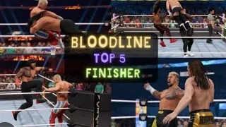 Every Bloodline member Finisher WWE2k