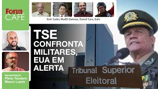 TSE confronta militares, EUA em alerta + Lula soberano em Minas | Fórum Café 10.5.22