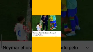 Filho de Perisic consola Neymar#Shorts