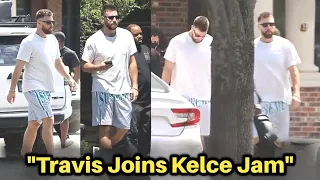 Without Taylor Swift Travis Kelce Returns to LA after a Romantic Date with Taylor Swift in Italy