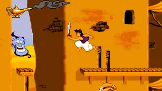 ALADDIN Video Game Level 1 (1993) Sega Genesis - Disney