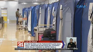 24 Oras: Hiling ng mga LSI na pansamantalang nasa NAIA 3, makauwi na matapos ma-stranded...