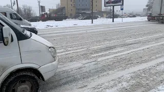 г. Киев  снегопад 8.02. 2021 как обстоят дела на дорогах...