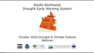 Pacific Northwest DEWS October 2020 Drought & Climate Outlook
