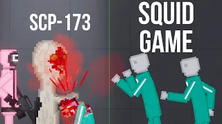 Squid Game but SCP-173 is in the game - People Playground 1.21.3