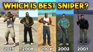 GTA : WHICH IS BEST SNIPER? (GTA 5, GTA SAN ANDREAS, GTA 4, GTA VC, GTA 3)