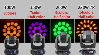 100W VS 150W VS 200W VS 230W7R