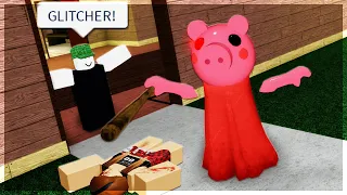 GLITCH THROUGH WALLS as PIGGY.. (Catch Glitchers/Campers) | Roblox Piggy