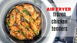 Air Fryer Frozen Chicken Tenders | No Breading