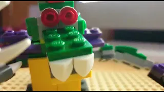 Montgomery Gator freaking dies but in Lego
