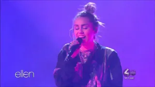 Miley Cyrus and Mick Ronson sing "Nothing Breaks Like A Heart" Live in Concert Ellen Show 2019