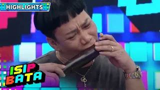 Lassy eats raw eggplant | Isip Bata