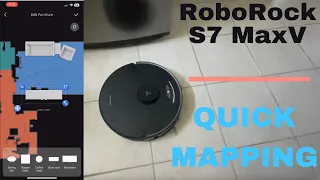 Roborock S7 MaxV Quick mapping + Map setup