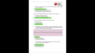 ACLS EXAM VERSION B 50 QUESTIONS AND ANSWERS WITH COMPLETE SOLUTION RATED A