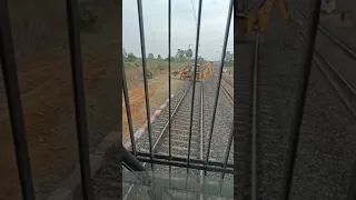 loco pilot apply emergency brake and saves accident with jcb live
