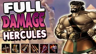 Smite: Hercules Full DAMAGE Build - New Clash Map (PTS) - NEW HEARTSEEKER IS CRAZY!