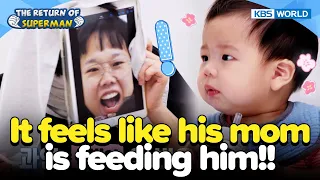 It feels like his mom is feeding him!! [The Return of Superman : Ep.485-3] | KBS WORLD TV 230709