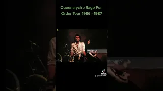 Queensryche Rage For Order Tour 1986 - 1987