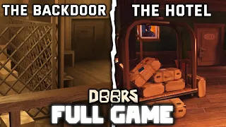 [4K] DOORS: The Backdoor + The Hotel - (Full Walkthrough) - Roblox