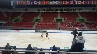 Polina Kostiukovich/Dmitrii Ialin RUS SP Junior Worlds 2018 fancam