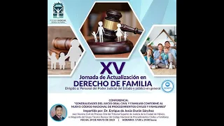 XV Jornada de Actualización en Derecho de Familia. Conferencia 3