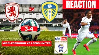 Middlesbrough vs Leeds United 3-4 Live Stream EFL Championship Football Match Score 2024 Highlight