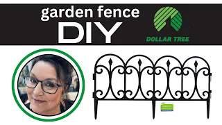 Garden fence DIY | Dollar Tree | faux terrarium