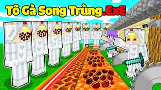 Tô Gà Thử Thách 24H Xây Nhà An Toàn Chống Lại Sinh Tố Song Trùng EXE* Tô Gà Song Trùng Tập 5