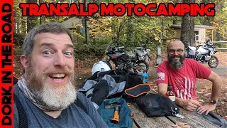 First Time Motorcycle Camping on the Honda Transalp 750