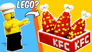 Minifig Cook How to make  a CRISPY LEGO Fried Chicken KFC || Lego Cooking ASMR Video