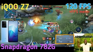 iQOO Z7 5G Test Mobile Legends 120FPS❗Lancelot Gameplay | Gaming Test