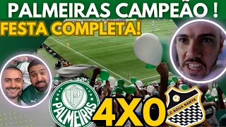 VARIOS ANGULOS! PALMEIRAS 4 X 0 ÁGUA SANTA - PALMEIRAS  CAMPEÃO PAULISTA!