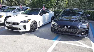 2022 Kia Stinger Gt vs 2019 Audi RS 5 - The 4 door hatch showdown