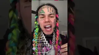 6IX9INE EXPLAINS WHY HE SNITCH ! ON LIVE INSTAGRAM!