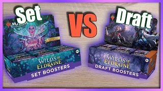 Which has more Rares/Mythics ??? Wilds of Eldraine Set VS Draft Booster Box #wildsofeldraine