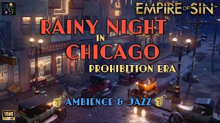 Classic Jazz Ambience 🎷 1+ HOUR Empire of Sin background 🎶 Rainy Night in 1920s Chicago 🎶